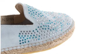 Espadryle -115 107601 Serraje Caribe, Niebieski, Skóra naturalna | Bayla Fashion