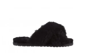 Kapcie Mayberry Black 21 119127, Czarny, Futro naturalne | EMU New