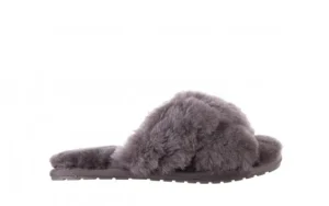 Kapcie Mayberry Charcoal 21 119128, Szary, Futro naturalne | EMU Sale