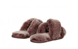 Kapcie Mayberry Frost Burnt Rust 119131, Bordo, Futro naturalne | EMU Online