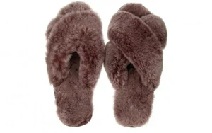 Kapcie Mayberry Frost Burnt Rust 119131, Bordo, Futro naturalne | EMU Online
