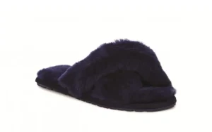 Kapcie Mayberry Midnight 21 119130, Granat, Futro naturalne | EMU New