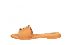 Klapki Alice Soft Flat Slide Dark Beige 198004, Beż, Tworzywo | Azaleia Hot