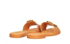 Klapki Alice Soft Flat Slide Dark Beige 198004, Beż, Tworzywo | Azaleia Hot