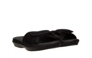 Klapki Lucia Soft Comfy Tam Black 198033, Czarny, Materiał | Azaleia Discount