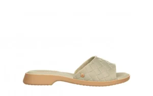 Klapki Simone Comfy Flat Rast Green Beige 198017, Zielony, Tworzywo | Azaleia Sale