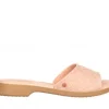 Klapki Simone Comfy Flat Rast Nude Beige 198018, Róż/Beż, Tworzywo | Azaleia Fashion