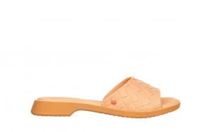 Klapki Simone Comfy Flat Rast Beige Brown 198015, Beż/Brąz, Tworzywo | Azaleia Outlet