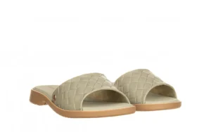 Klapki Simone Comfy Flat Rast Green Beige 198017, Zielony, Tworzywo | Azaleia Sale