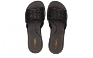 Klapki Simone Comfy Flat Rast Black 198016, Czarny, Tworzywo | Azaleia Sale