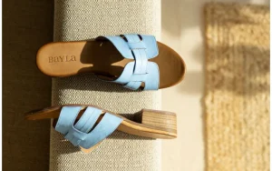 Klapki -161 191 838 1529 33 Baby Blue 161730, Niebieski, Skóra naturalna | Bayla Clearance