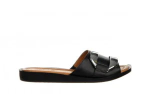 Klapki -161 037 34 01 Black 161449, Czarny, Skóra naturalna | Bayla New