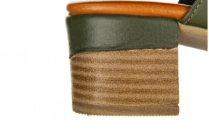 Klapki -161 066 1706 281 Dark Olive 161462, Zielony, Skóra naturalna | Bayla Online