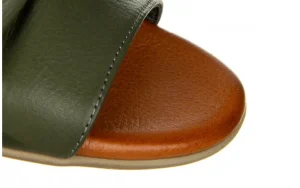 Klapki -161 066 1706 281 Dark Olive 161462, Zielony, Skóra naturalna | Bayla Online