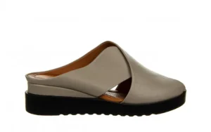 Klapki -161 037 39 04 Hat 161451, Szary, Skóra naturalna | Bayla Sale