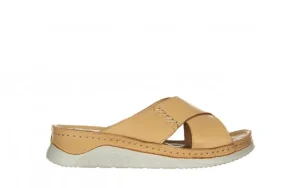 Klapki -161 022 05 6106 Scissors 161296, Beż, Skóra naturalna | Bayla Sale