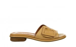 Klapki -161 034 450 12 Scissors 161443, Beżowy, Skóra naturalna | Bayla Sale