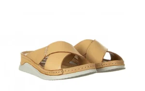Klapki -161 022 05 6106 Scissors 161296, Beż, Skóra naturalna | Bayla Sale
