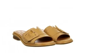 Klapki -161 034 450 12 Scissors 161443, Beżowy, Skóra naturalna | Bayla Sale