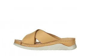 Klapki -161 022 05 6106 Scissors 161296, Beż, Skóra naturalna | Bayla Sale