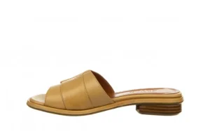 Klapki -161 034 450 12 Scissors 161443, Beżowy, Skóra naturalna | Bayla Sale