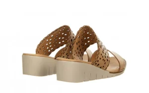 Klapki -161 161 86 90 Scissors 161505, Beżowy, Skóra naturalna | Bayla Discount