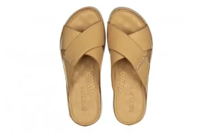 Klapki -161 022 05 6106 Scissors 161296, Beż, Skóra naturalna | Bayla Sale