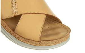 Klapki -161 022 05 6106 Scissors 161296, Beż, Skóra naturalna | Bayla Sale