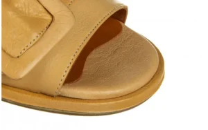 Klapki -161 034 450 12 Scissors 161443, Beżowy, Skóra naturalna | Bayla Sale