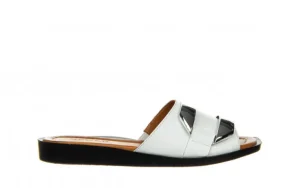 Klapki -161 037 34 02 White 161448, Biały, Skóra naturalna | Bayla New