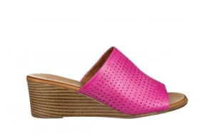Klapki -161 061 3421 Bead 161699, Różowy, Skóra naturalna | Bayla Online