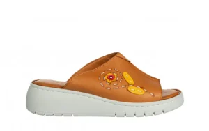 Klapki -161 016 4925 Coconut 161670, Brązowy, Skóra naturalna | Bayla New