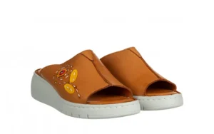 Klapki -161 016 4925 Coconut 161670, Brązowy, Skóra naturalna | Bayla New