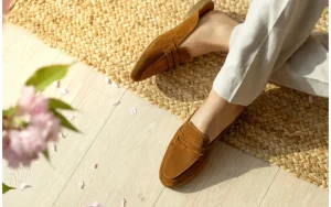 Klapki -161 022 3410 Coconut Suede 161682, Brązowy, Skóra naturalna | Bayla Online