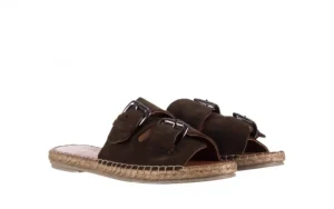 Klapki -161 059 510 Khaki, Zielony, Skóra naturalna | Bayla Clearance