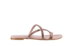 Klapki -112 0396-304 Powder, Róż, Skóra naturalna | Bayla Outlet