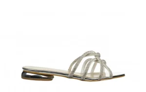 Klapki -187 1716 Silver 187080, Srebrny, Skóra ekologiczna | Bayla Clearance