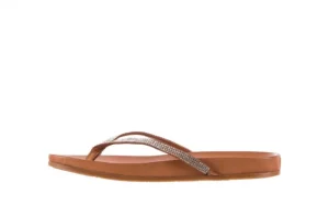 Klapki -163 17-189 Tan, Brąz, Skóra naturalna | Bayla Best