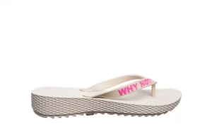 Klapki 291 344 Ivory-Pink, Beż, Guma | Dijean Fashion