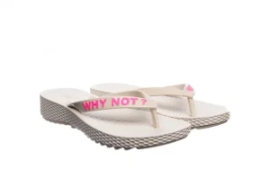 Klapki 291 344 Ivory-Pink, Beż, Guma | Dijean Fashion