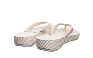 Klapki 291 344 Ivory-Pink, Beż, Guma | Dijean Fashion