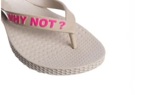 Klapki 291 344 Ivory-Pink, Beż, Guma | Dijean Fashion