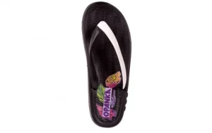Klapki KISS 026 BLACK NEON, Czarny/ Biały, Guma | Azaleia Outlet