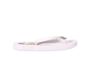 Klapki KISS 026 WHITE, Biały/ Srebro, Guma | Azaleia Hot