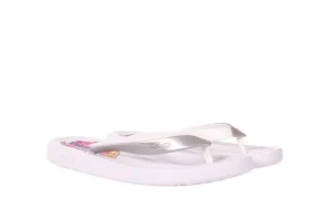 Klapki KISS 026 WHITE, Biały/ Srebro, Guma | Azaleia Hot