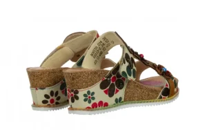 Klapki Bonito 224 Beige 202027, Wielokolorowy, Skóra naturalna | Laura Vita New
