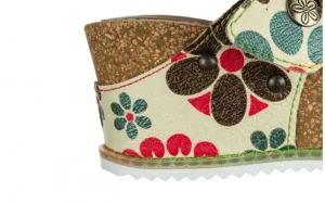 Klapki Bonito 224 Beige 202027, Wielokolorowy, Skóra naturalna | Laura Vita New