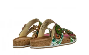 Klapki Brcyano 16 Jaune 202028, Wielokolorowy, Skóra naturalna | Laura Vita Discount
