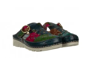 Klapki Dorry 08 Jeans 202031, Granatowy, Skóra naturalna | Laura Vita Best