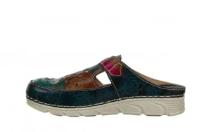 Klapki Dorry 08 Jeans 202031, Granatowy, Skóra naturalna | Laura Vita Best